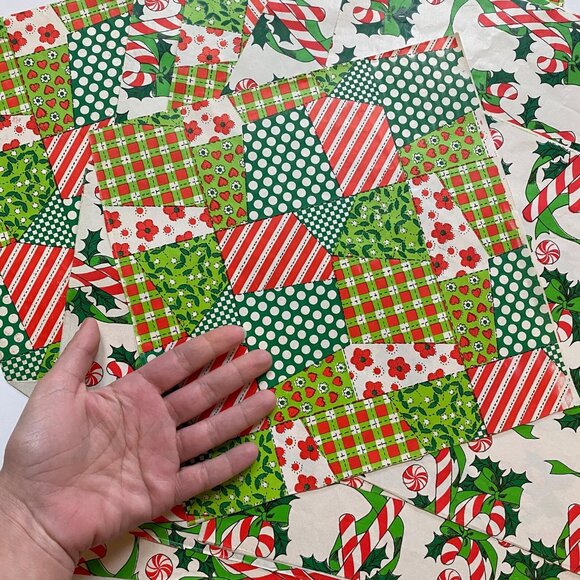 Vintage Christmas Gift Wrap Paper Paper Ephemera 70s 80s - Picture 4 of 4